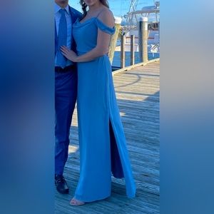 Revelry Sienna Chiffon Dress - French Blue 💙